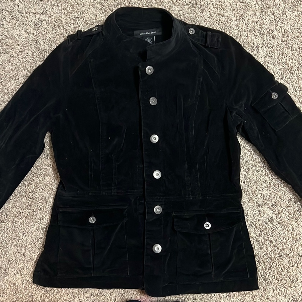 Calvin Klein black courdaroy jacket